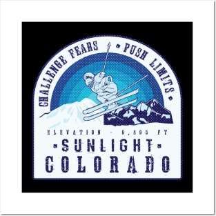 Ski Sunlight Colorado Posters and Art